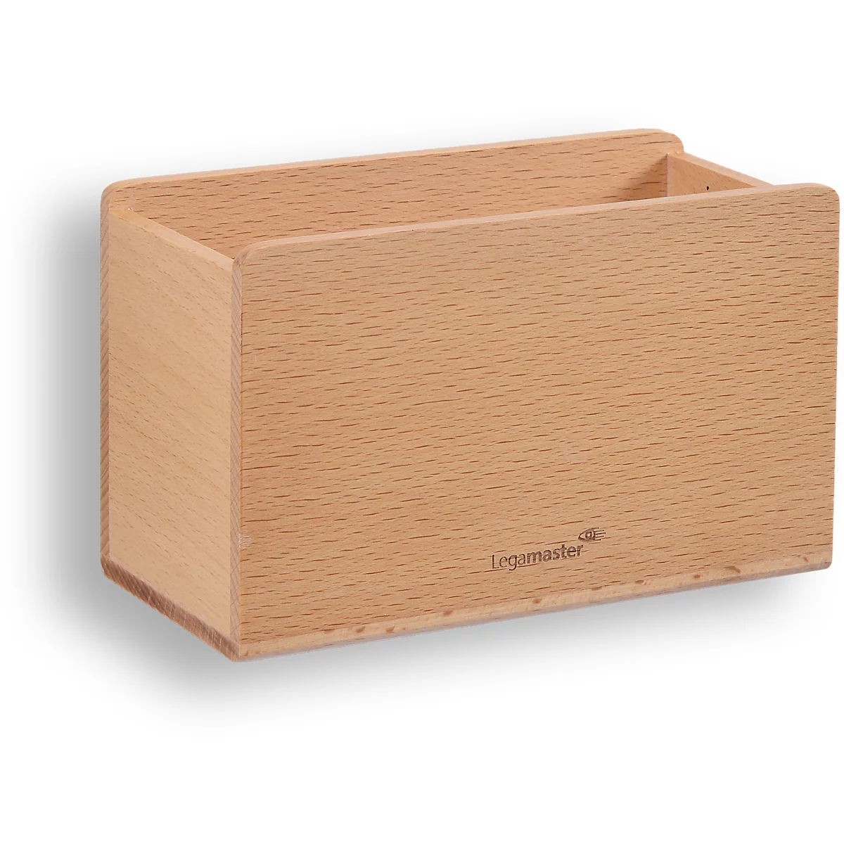 Glasplaathouder Legamaster WOODEN, magnetisch, belastbaar tot 400 g, B 150 x D 71 x H 90 mm, beukenhout, gelakt